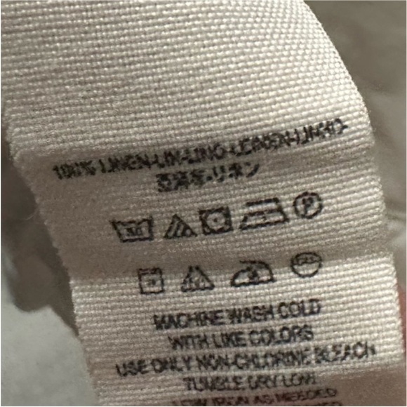 Free People White Linen High Waisted Pants - Picture 4 of 6